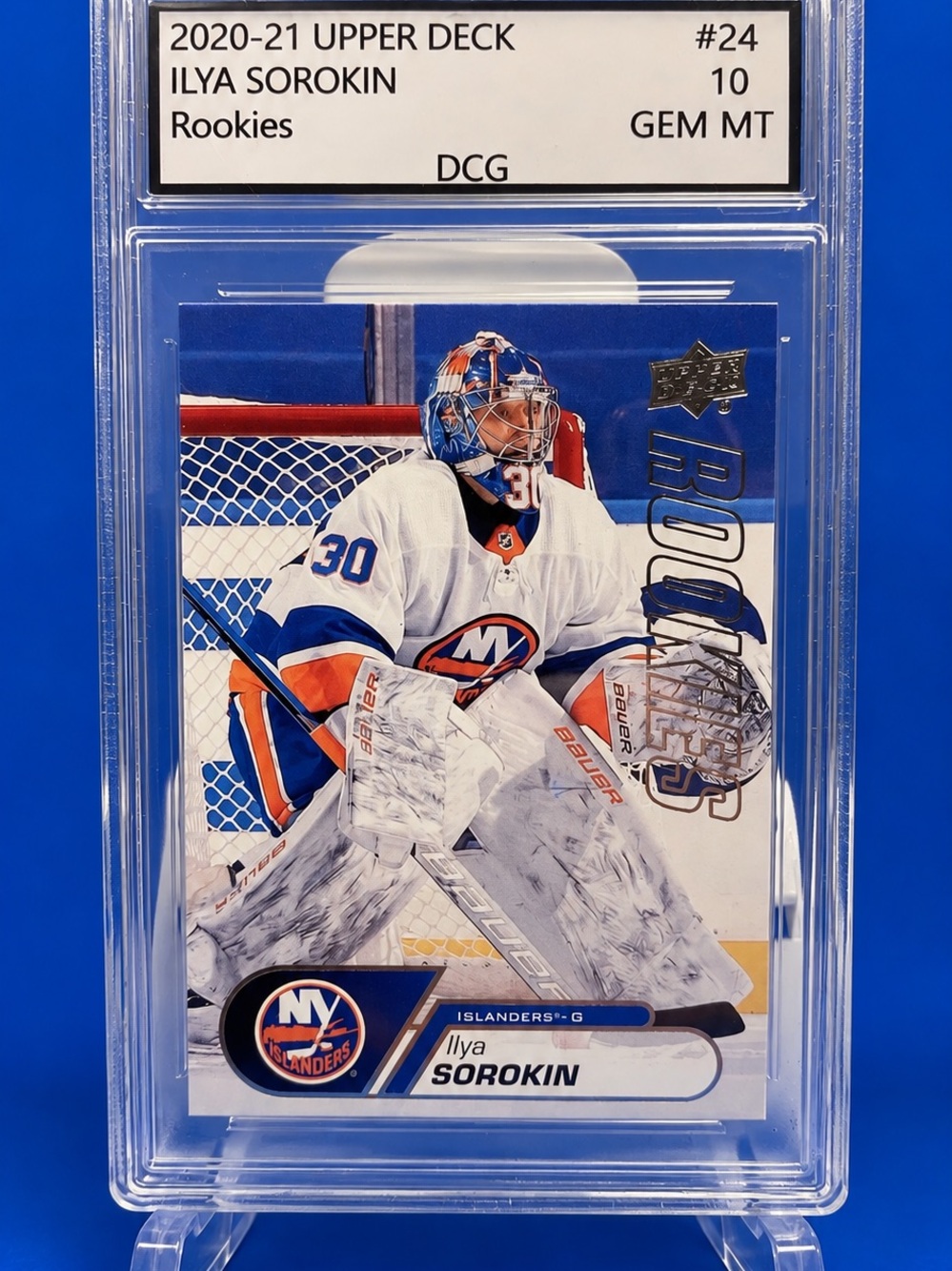 Ilya Sorokin Rookie Card - Upper Deck New York Islanders